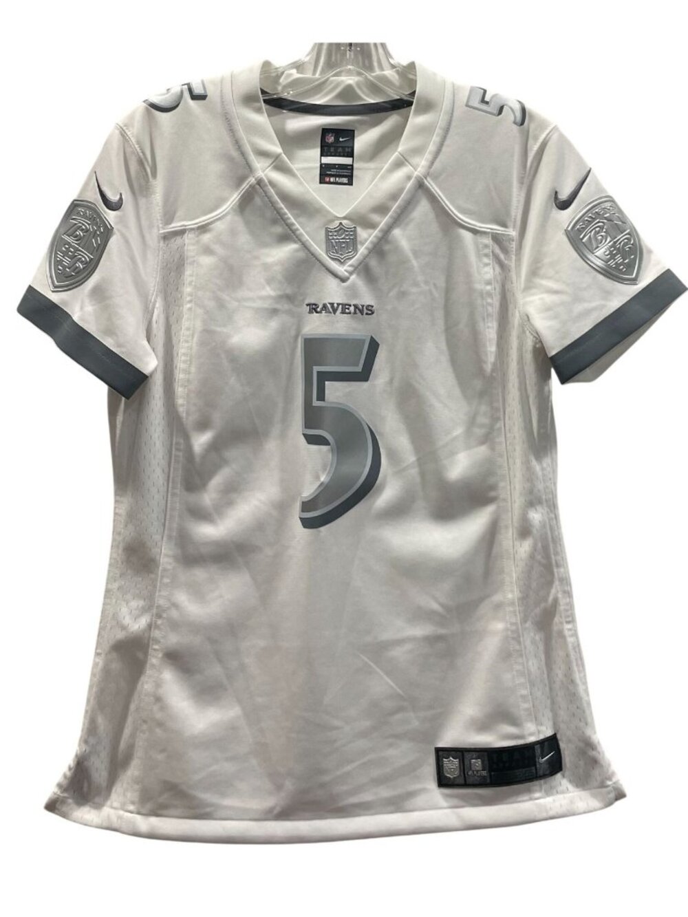 Nike Baltimore Ravens Joe Flacco #5 Jersey S White NFL Football Fan Blokecore